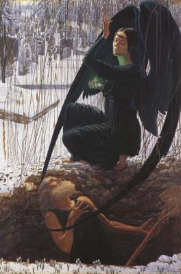 Carlos Schwabe The Grave-Digger's Death (mk19)